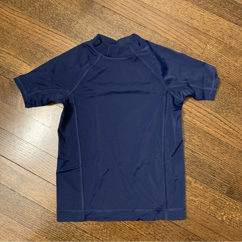 Lands’ End Short Sleeve Rashguard (Navy) Size 4